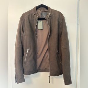 New with Tags, Men’s Allsaints Brown Leather Jacket